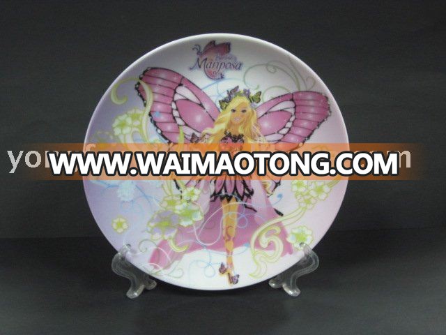 YF13018 round plate ceramic cake plate